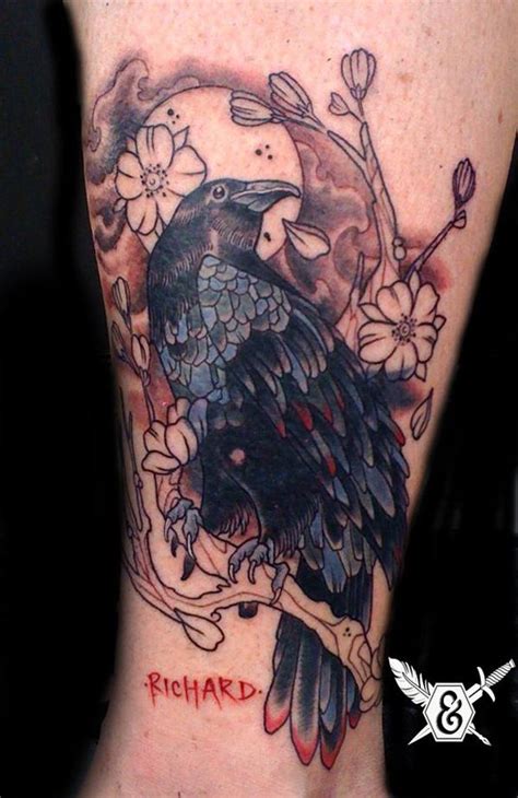 abstract raven tattoo|60+ Mysterious Raven Tattoos